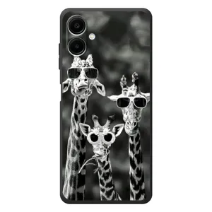 Силіконовий чохол з КАРТИНКАМИ літо для Samsung Galaxy A07s (AlphaPrint) (Жирафи в окулярах)