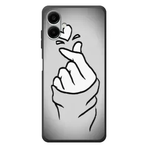 Чохол з принтом для Samsung Galaxy A07s (AlphaPrint - Знак сердечка) (Значок Love)