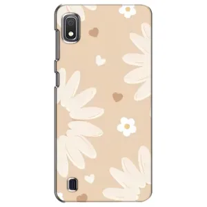 Чохол з квітковим принтом на Samsung Galaxy A10 2019 (A105F) (Бежеві квіти)