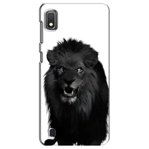 Чехлы с картинками животных Samsung Galaxy A10 2019 (A105F) (Черный ЛЕВ)
