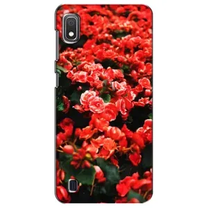 Чохли з квітами для Samsung Galaxy A10 2019 (A105F) (VPrint) (Квіти червоні)