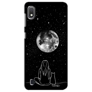 Чохол з малюнком кіт на Samsung Galaxy A10 2019 (A105F) (Дівчина з котом)