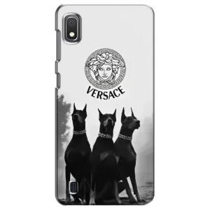 Чехлы VERSACE для Самсунг А10 (2019) (PREMIUMPrint) (Доберман Версаче)