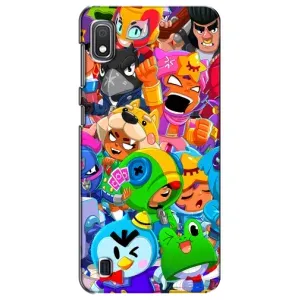 Чехол для Samsung Galaxy A10 2019 (A105F) Бравл Старс (VPrint) (герои Бравл Старс)