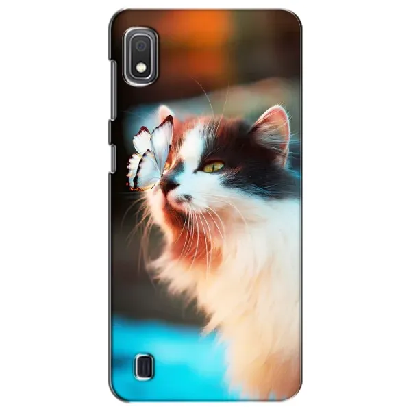 Чохол з принтом «Котик з метеликом» для Samsung Galaxy A10 2019 (A105F)