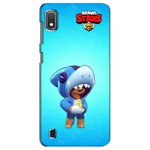 Чехол для Samsung Galaxy A10 2019 (A105F) Бравл Старс (VPrint) (Леон акула)