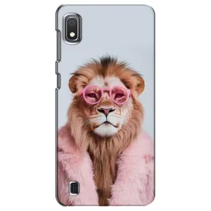 Чохол з принтом стильні тварини для Samsung Galaxy A10 2019 (A105F) (Лев в окулярах)