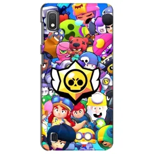 Чехол для Samsung Galaxy A10 2019 (A105F) Бравл Старс (VPrint) (Лого Brawl Stars)