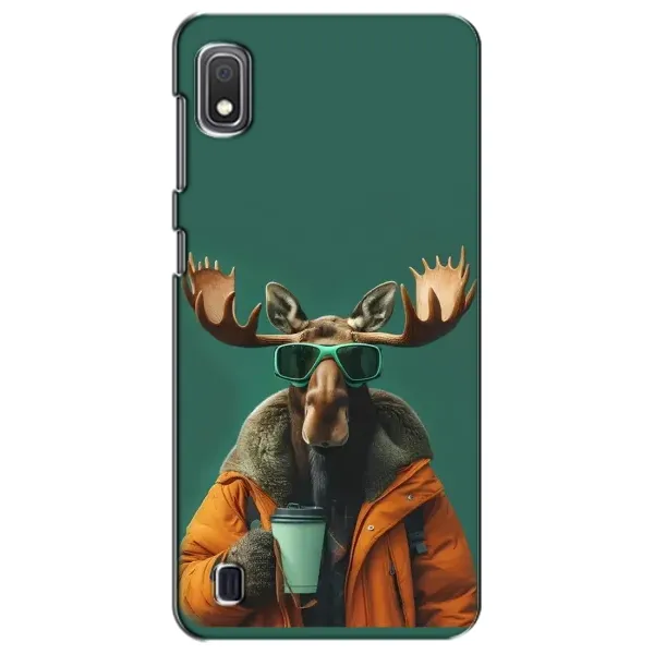Чохол з принтом «Лось з кавою» для Samsung Galaxy A10 2019 (A105F)