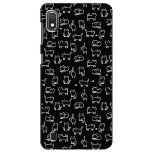 Чехол с принтом для Samsung Galaxy A10 2019 (A105F) (AlphaPrint) Модные коты (Меленькие котики)