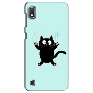 Чехол с принтом для Samsung Galaxy A10 2019 (A105F) (AlphaPrint) Модные коты (Падающий кот)