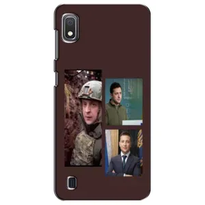 Чехол для Samsung Galaxy A10 2019 (A105F) (AlphaPrint - с принтом Зеленского) (Президент)