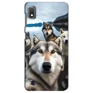 Чохол з Хаскі Samsung Galaxy A10 2019 (A105F) - (AlphaPrint) (Селфі Хаскі)