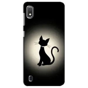 Чехол с принтом для Samsung Galaxy A10 2019 (A105F) (AlphaPrint) Модные коты (Силуэт котика)