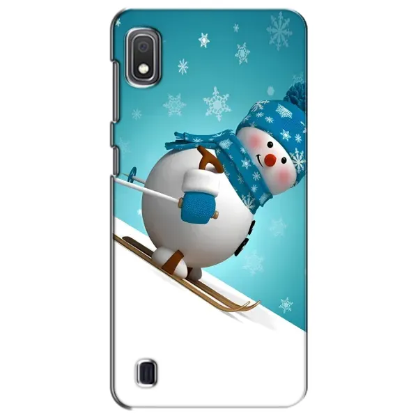 Чехол с принтом «Снеговик на лыжах» для Samsung Galaxy A10 2019 (A105F)