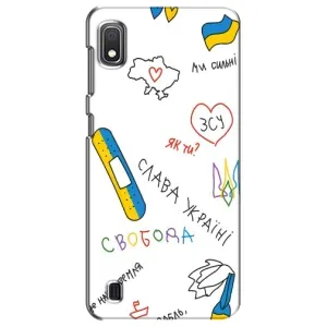 Чехлы Доброго вечора, ми за України для Самсунг А10 (2019) (AlphaPrint) (Стикер)