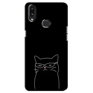 Чехол с принтом «Равнодушный кот» для Samsung Galaxy A10s (A107)