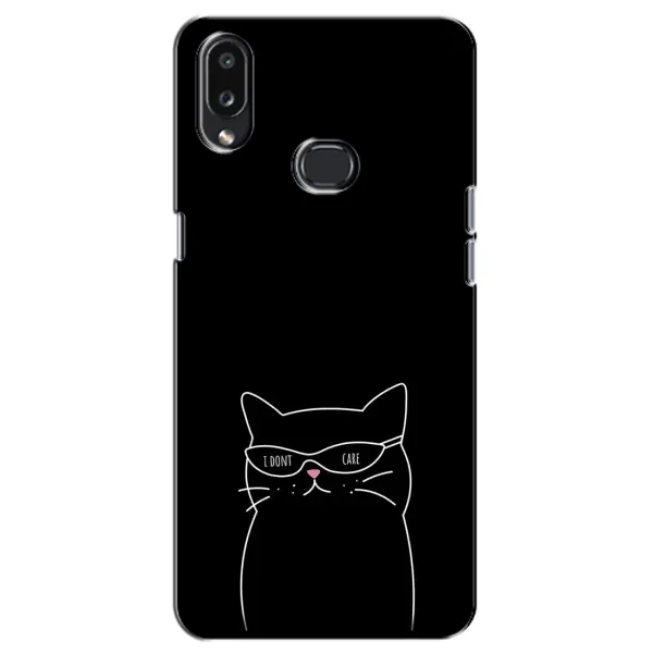 Чехол с принтом «Равнодушный кот» для Samsung Galaxy A10s (A107)