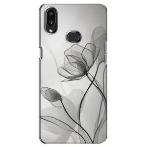 Чехол с принтом «Черные цветы» для Samsung Galaxy A10s (A107)