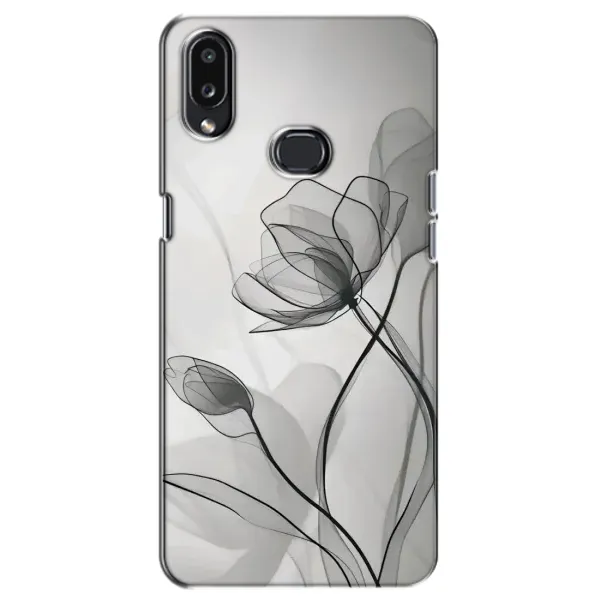 Чехол с принтом «Черные цветы» для Samsung Galaxy A10s (A107) Чехол с принтом «Черные цветы» для Samsung Galaxy A10s (A107)