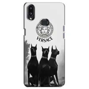 Чехлы VERSACE для Самсунг А10с (PREMIUMPrint) (Доберман Версаче)