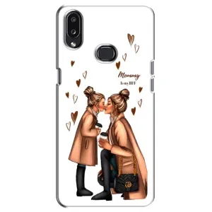 Чехол с печатью для Samsung Galaxy A10s (A107) - (Мама с ребенком) (AlphaPrint) (Дочка и мама)