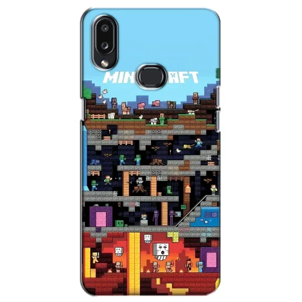 Чехол с принтом «фон Minecraft» для Samsung Galaxy A10s (A107)