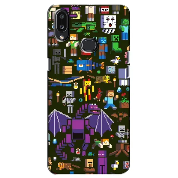 Чехол с принтом «Коллаж Майнкрафт» для Samsung Galaxy A10s (A107)