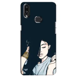Чехол с печатью для Samsung Galaxy A10s (A107) - (Мода) (AlphaPrint) (Красивая девочка)