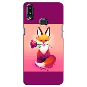 Чехлы с картинкой Лисички для Samsung Galaxy A10s (A107) (VPrint) (Лисичка с розочкой)