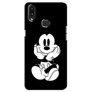 Міккі Маус чохол для Samsung Galaxy A10s (A107) (AlphaPrint - Мультяшні) (Маус на чорному)