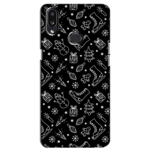 Новогодние, Праздничные Чехлы для Samsung Galaxy A10s (A107) - 2024 год (Новогодний фон)