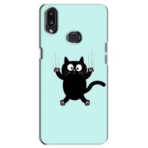 Чохол з принтом для Samsung Galaxy A10s (A107) (AlphaPrint) Модні коти (Падаючий кіт)