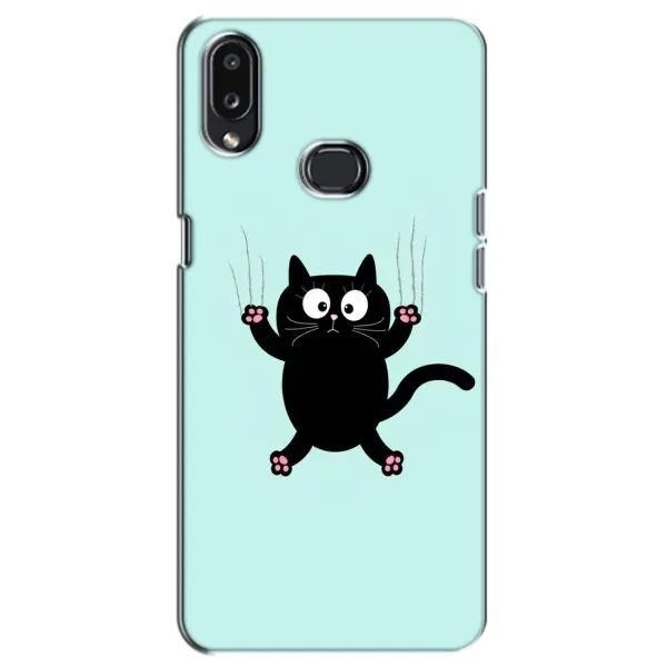 Чохол з принтом «Падаючий кіт» для Samsung Galaxy A10s (A107)