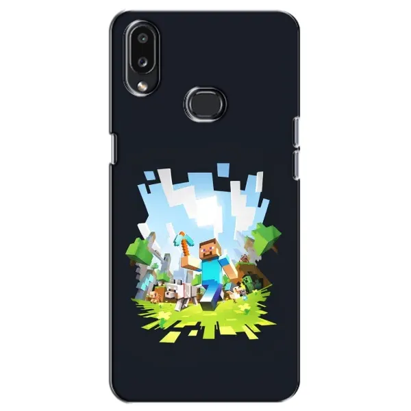 Чехол с принтом «персонажи Minecraft» для Samsung Galaxy A10s (A107)