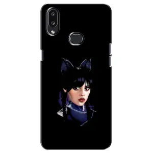 Чехлы Венсдей на Samsung Galaxy A10s (A107) Уэнсдей (AlphaPrint) (серьезная Уэнздей)