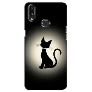 Чохол з принтом для Samsung Galaxy A10s (A107) (AlphaPrint) Модні коти (Силует котика)