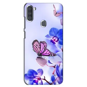 Чехлы с Цветами для Samsung Galaxy A11 (A115) (VPrint) (Бабочка на цветочке)