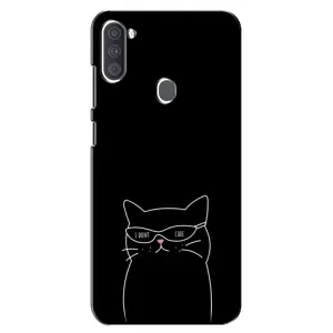 Чохол з принтом «Байдужий кіт» для Samsung Galaxy A11 (A115)