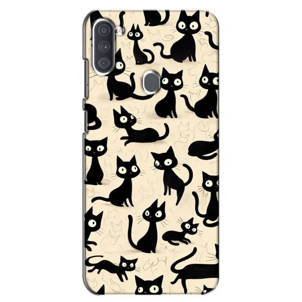 Чохол з принтом «Чорні коти» для Samsung Galaxy A11 (A115) Чохол з принтом «Чорні коти» для Samsung Galaxy A11 (A115)