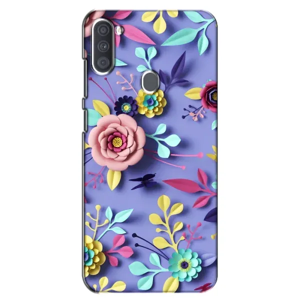Чехол с принтом «Цветочный дизайн» для Samsung Galaxy A11 (A115)