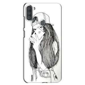Чехол с печатью для Samsung Galaxy A11 (A115) - (Мода) (AlphaPrint) (Фото девочки)