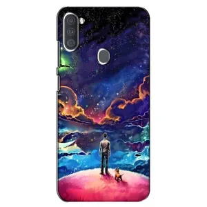 Космические Чехлы для Самсунг А11 (VPrint) (Галактический вид)