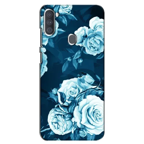 Чехол с принтом «Голубые Бутоны» для Samsung Galaxy A11 (A115)