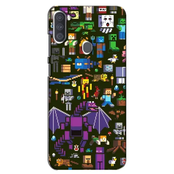 Чехол с принтом «Коллаж Майнкрафт» для Samsung Galaxy A11 (A115)