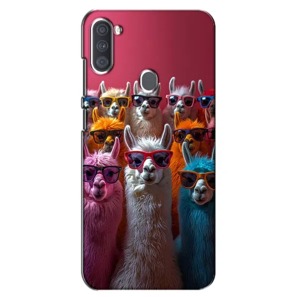 Чохол з принтом «Лами в окулярах» для Samsung Galaxy A11 (A115)