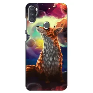 Чехлы с картинкой Лисички для Samsung Galaxy A11 (A115) (VPrint) (Лисица в космосе)