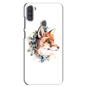 Чехлы с картинкой Лисички для Samsung Galaxy A11 (A115) (VPrint) (Лисичка в цветочках)