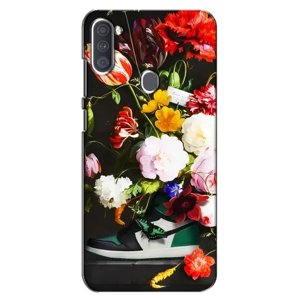 Чохол з принтом «Nike цветы» для Samsung Galaxy A11 (A115)