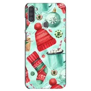 Новогодние Чехлы для Самсунг А11 (VPrint) (Одежда НГ)